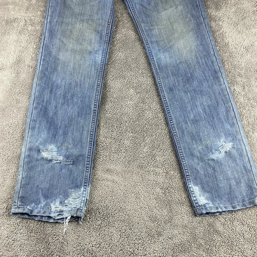 Levis cuffs worn